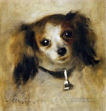 Dog Painting - head of a dog Pierre Auguste Renoir